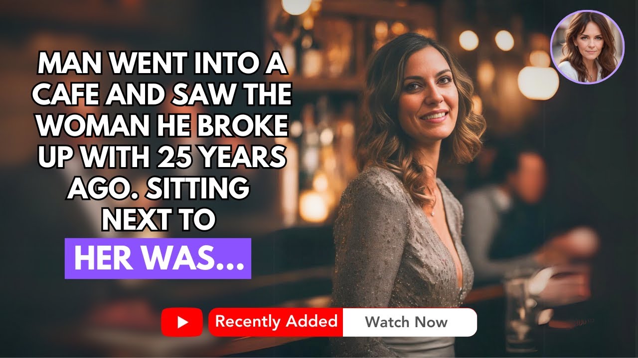 MAN WENT INTO A CAFE AND SAW THE WOMAN HE BROKE UP WITH 25 YEARS AGO. SITTING NEXT TO HER WAS…