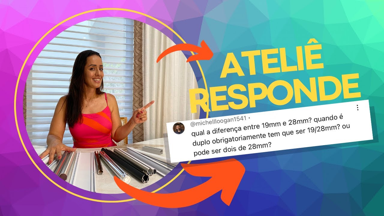 Qual a diferença entre Bastão de Cortina 19mm e 28mm, como fazer a escolha certa.