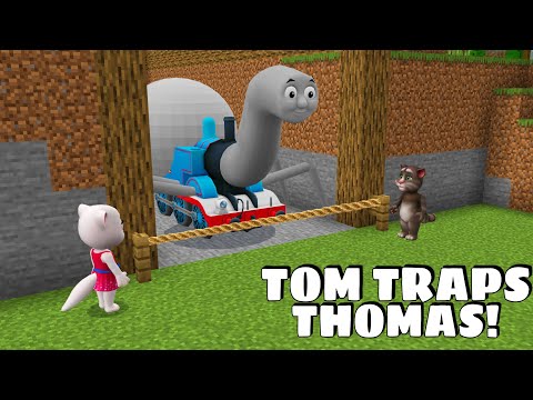 TALKING TOM AND ANGELA TRAPS SPIDER-THOMAS in Minecraft - Gameplay - Coffin Meme