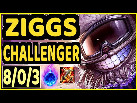 NOMANZ (ZIGGS) - 8/0/3 KDA CHALLENGER GAMEPLAY - EUW