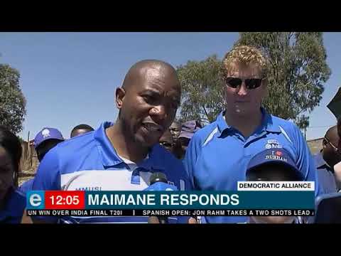 Maimane responds after bruising week