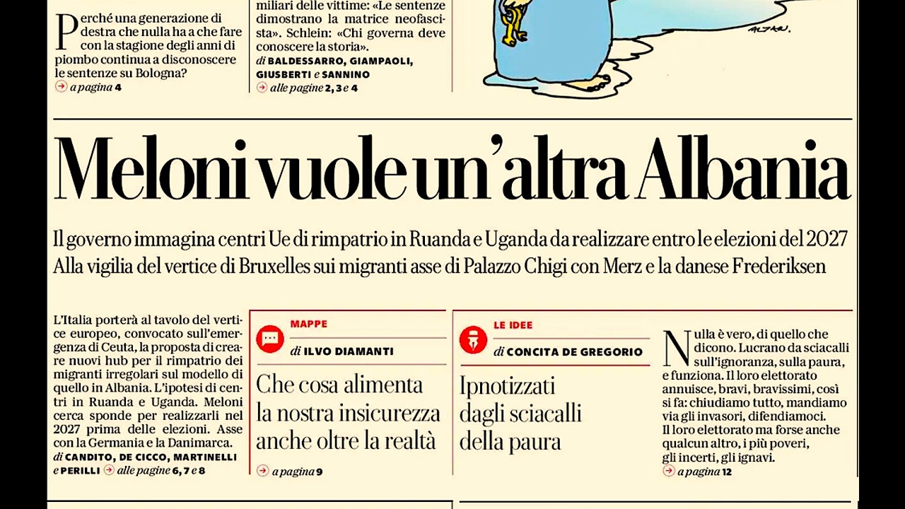RASSEGNA STAMPA 3 AGOSTO 2026. QUOTIDIANI NAZIONALI ITALIANI  PRIME PAGINE DEI GIORNALI DI OGGI.