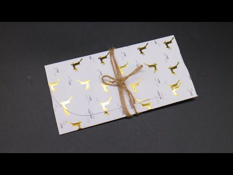 Briefumschlag basteln mit Papier für Weihnachten, Geburtstag & Hochzeit W+