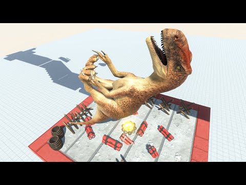 Don't Fall off the Bridge... BOOOM!!! - Animal Revolt Battle Simulator