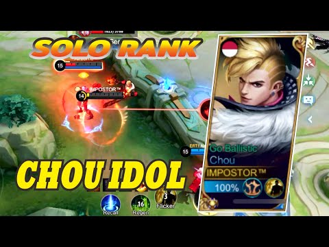 GAME PLAY CHOU | Chou Tanky Roam Build [ Top 1 Global Chou ] RoBlox. - Mobile Legends Gameplay