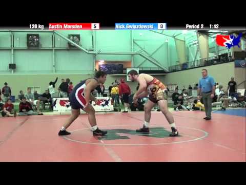 Austin Marsden vs. Nick Gwiazdowski at 2013 ASICS University Nationals - FS