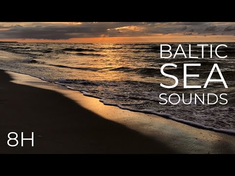 The most relaxing Baltic Sea sunset you'll ever see - PLUS ASMR waves on the beach!