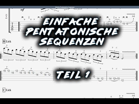 Einfache Pentatonik Sequenzen Teil 1 - From Zero to Guitar Hero