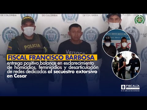 Fiscal Francisco Barbosa: positivo balance en esclarecimiento de homicidios y feminicidios en Cesar