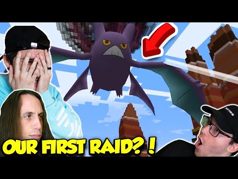 WE BATTLED A RAID BOSS POKEMON IN PIXELMON! (Minecraft) - Pixelmon Ep 4