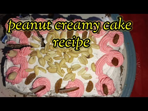 peanut creamy cake Recipe //yumna foods channel.