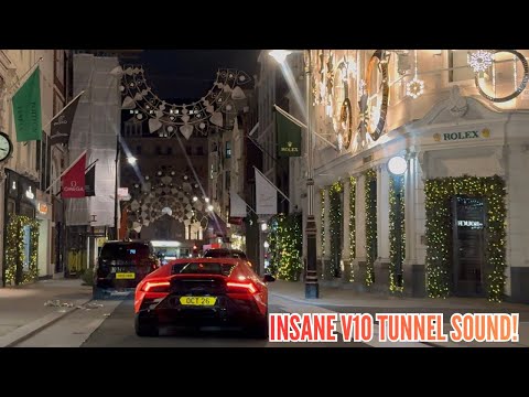 Lamborghini Huracan EVO DESTROYS London! *INSANE Loud Accelerations, Downshifts & Reactions!