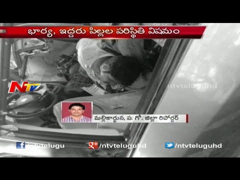 TV9 News Reader Badri Car Accident Visuals