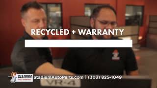 Stadium Auto Parts New Car Testimonial. Recycled & Warrantied Auto Par