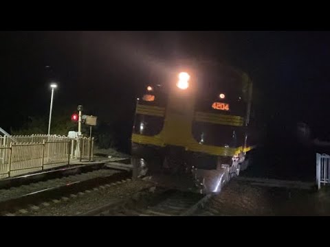 Lachlan Valley Railway’s 4204 and 4702 lead heritage train 8L02 past Menangle NSW 22-06-2021