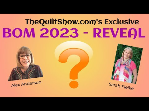 Alex Anderson LIVE - The Quilt Show Block of the Month 2023 Revealed