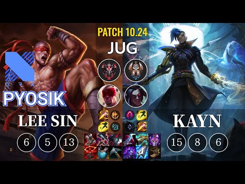DRX Pyosik Lee Sin vs Kayn Jungle - KR Patch 10.24