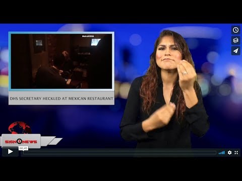 DHS secretary heckled at Mexican restaurant (ASL - 6.20.18)
