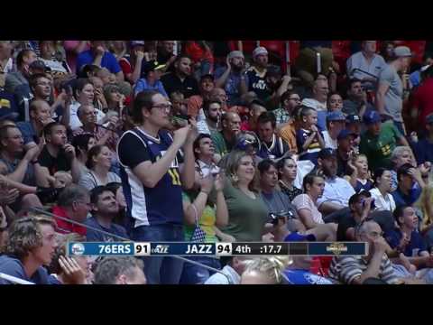 Donovan Mitchell Hits the DAGGER!   Sixers vs Jazz   July 5, 2017   2017 NBA Summer League