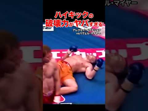 ハイキックの破壊力がヤバすぎる #shorts #k-1 #格闘技 #ko #ハイキック