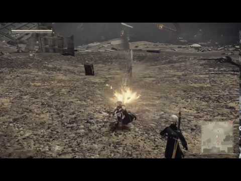 NieR:Automata Small Sword + Big Sword combos (Shockwave)