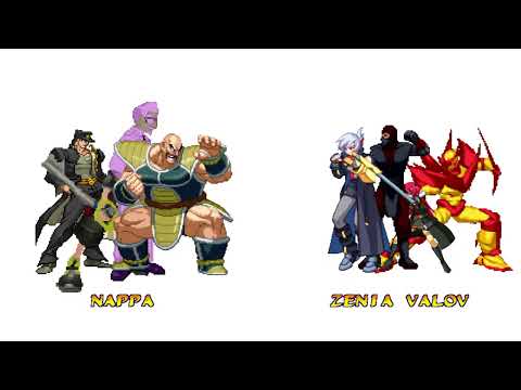 [4K] MUGEN: ETB – Nappa, Colonel Sanders, Sora Kh2, Jotaro vs Zenia Valov, Maou, Ethica, Dragon Claw