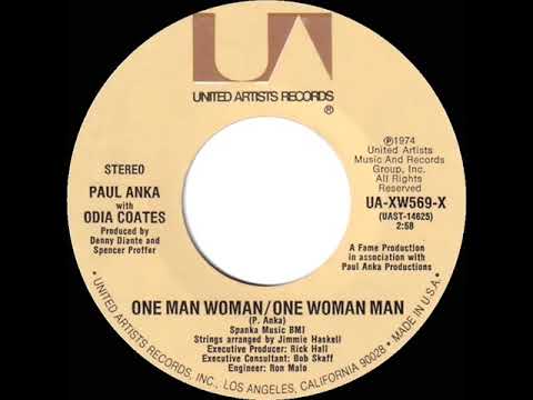 1975 HITS ARCHIVE: One Man Woman/One Woman Man - Paul Anka with Odia Coates (stereo 45)