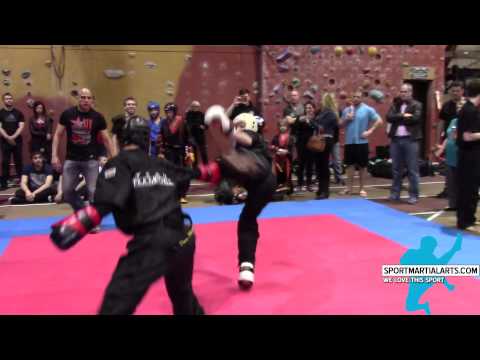 Gina Thornton vs Aine O'Hanion - Women's Sparring - Quebec Open 2015