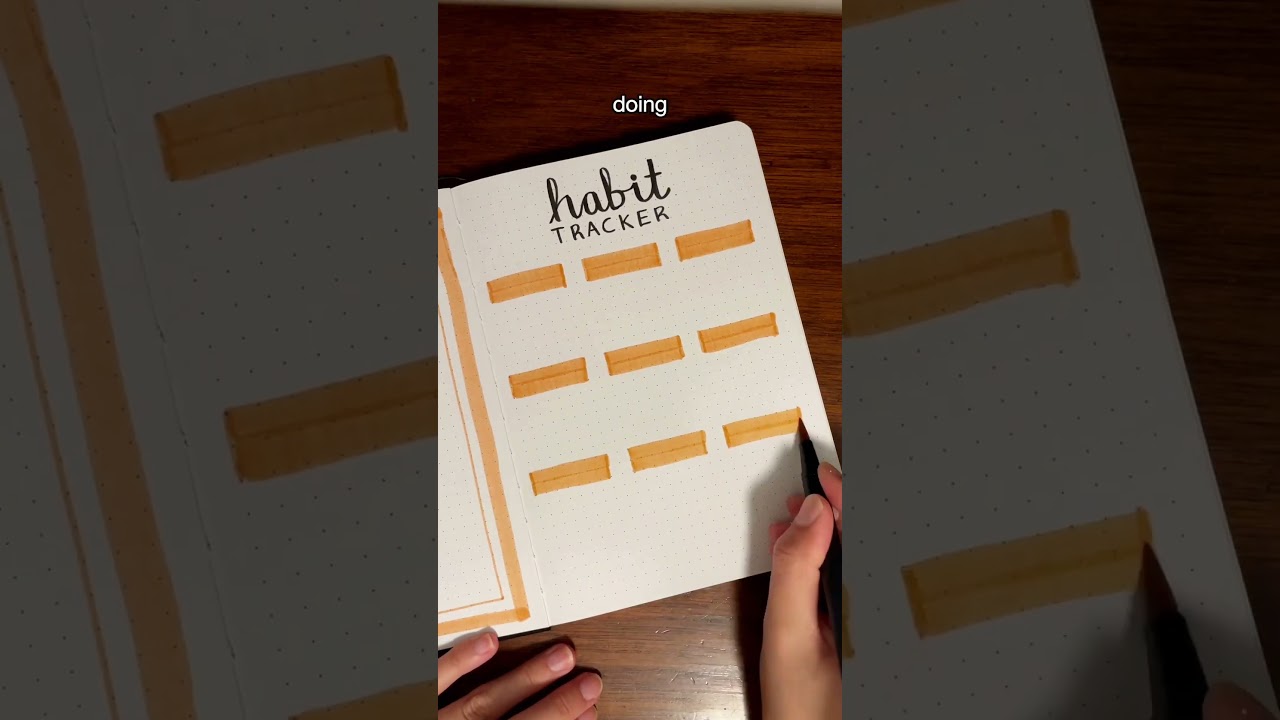 October bullet journal setup 🧡 hope we all have a good month! #bulletjournal #bujo #habittracker