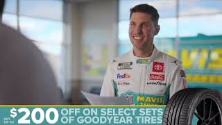 Mavis Tires & Brakes commercial featuring Denny Hamlin (and his pit crew)