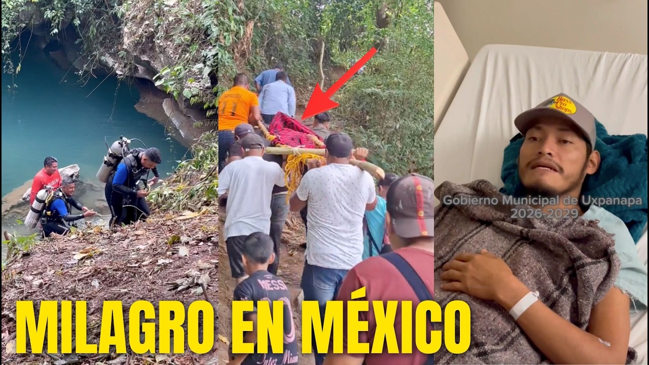 MILAGRO en MÉXICO... Se vuelve NOTICIA MUNDIAL, SOBREVIVE 15 DÍAS BAJO EL AGUA en UN CENOTE