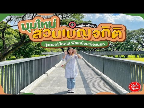 #เฮียร์พาส่อง มุมถ่ายรูปดอกไม้สวยๆ @สวนเบญจกิติ ได้ฟีลเมืองนอกสุดๆ | #SaleHere