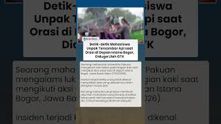 Detik-detik Mahasiswa Unpak Tersambar Api saat Orasi di Depan Istana Bogor, Diduga Ulah OTK