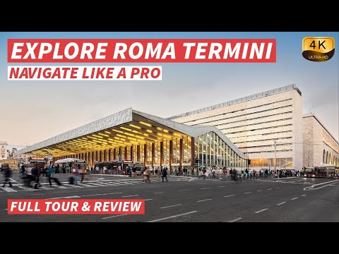 【4K】Roma Termini Walkthrough: Navigate Rome’s Transport Hub Easily - With Captions【CC】