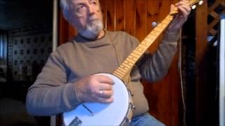 Steven Foster's  " Slumber My Darling "  With Lyrics,  On Banjo