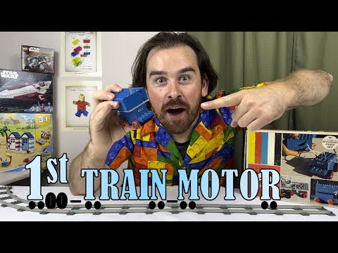 YouTube thumbnail: The 1st LEGO TRAIN MOTOR!