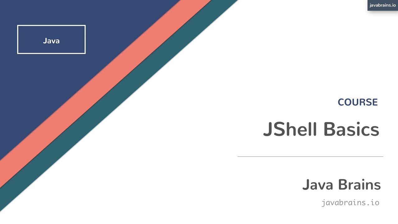 JShell Basics 01 - Introduction