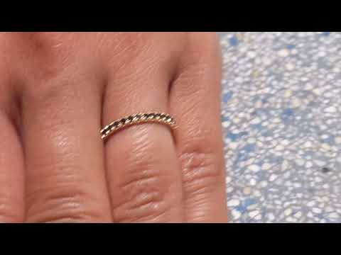 Black Diamond Ring, Half Eternity Stacking Ring, Platinum 14K Rose/White/Black/Yellow Gold Black