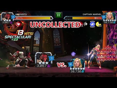 HOW TO BEAT UNCOLLECTED CAPTAIN MARVEL (3 STAR MEPHISTO VS UNCOLLECTED CAPTAIN MARVEL) MCOC