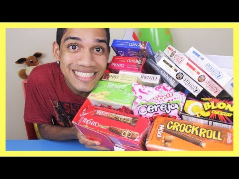 PROVANDO TODOS CHOCOLATES TRENTO QUE EU GANHEI!!