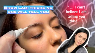 Brow Lamination tricks no one will tell you