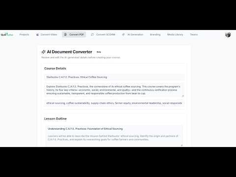 QuikAuthor 109: AI PDF to Interactive Course Conversion