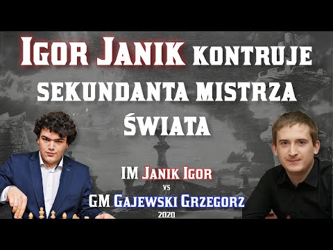 WYŚMIENITE PRZYGOTOWANIE DEBIUTOWE w SZACHACH procentuje || IM Igor Janik vs GM Gajewski Grzegorz