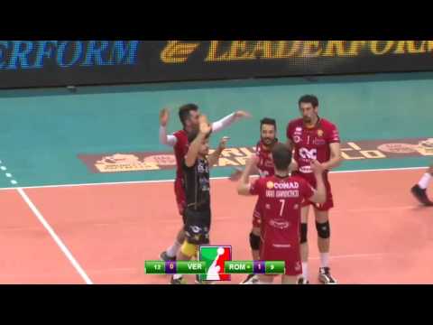 #SuperLegaPlayOff5 - Verona-Romagna 3-1: highlights