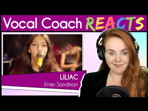 Vocal Coach reacts to Liliac - Enter Sandman (Metallica Cover)