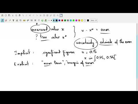 Error Analysis - 01 - Error vs. Uncertainty