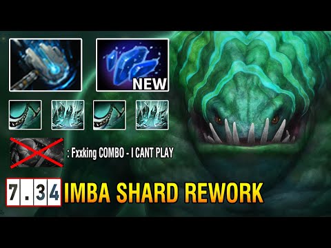 New Shard 7.34 [Tidehunter] Realy Imba - Eazy Counter All Spirit Hero With This Combo Dota2