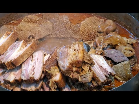 HongKong Street Food Beef Brisket,Beef Offal,Lungs,Pancreas, Intestines,Tripe #香港仔一品魚蛋王 #佐敦
