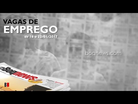Vagas de Emprego 16 a 22/01/17