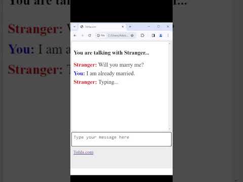 Will you marry me? #tohla #textchat #omegle